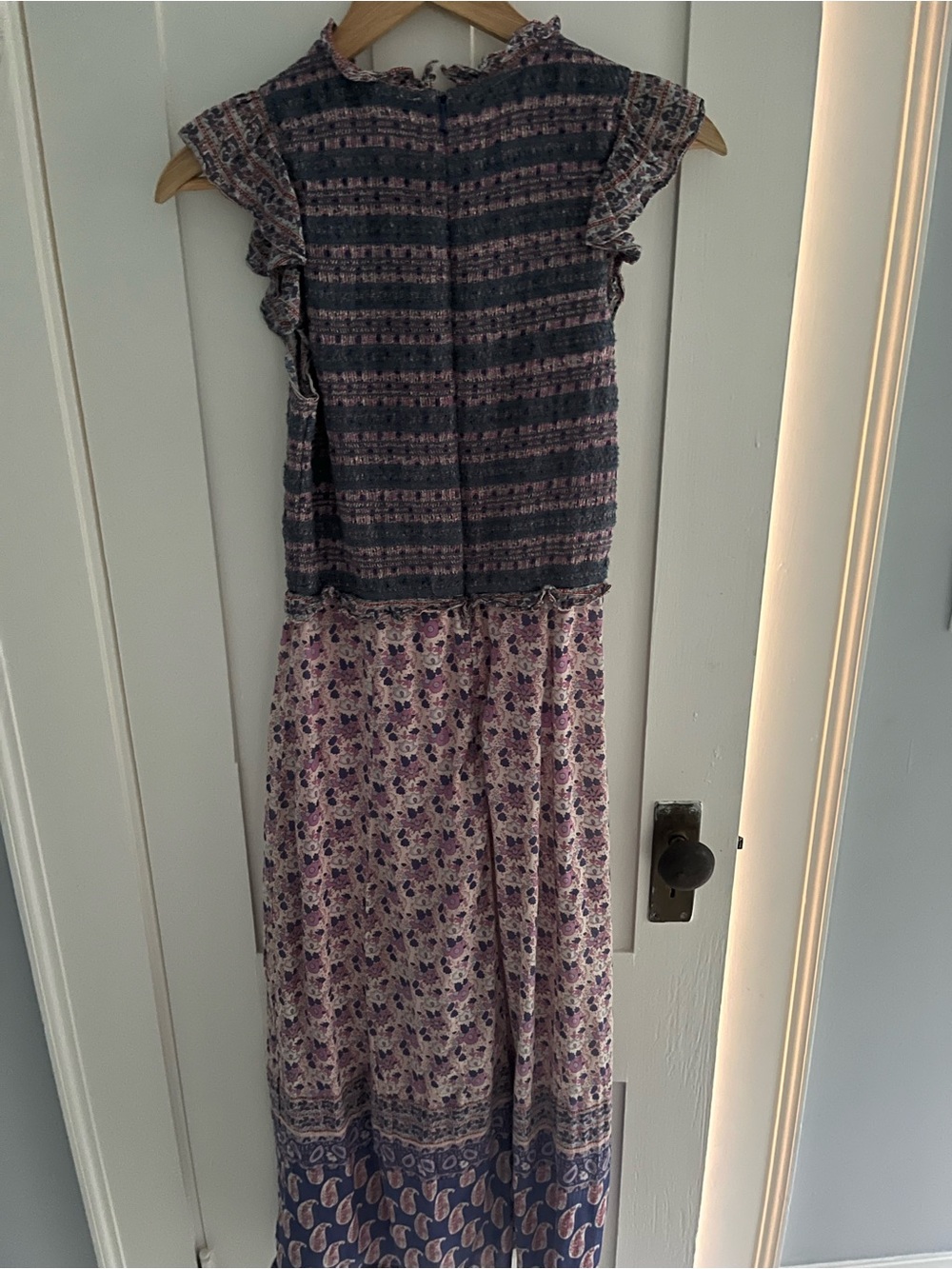 Sea New York Purple & Pink Floral Smocked Ruffle Top - Picture 5 of 8